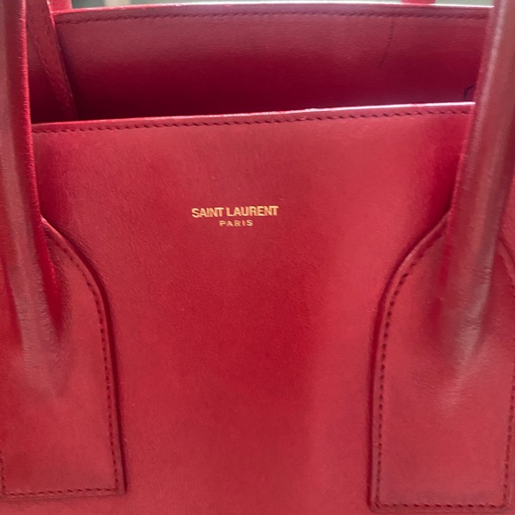Saint Laurent LARGE Sac Du Jour, Red, Hedi Slimane YSL - Picture 3 of 15